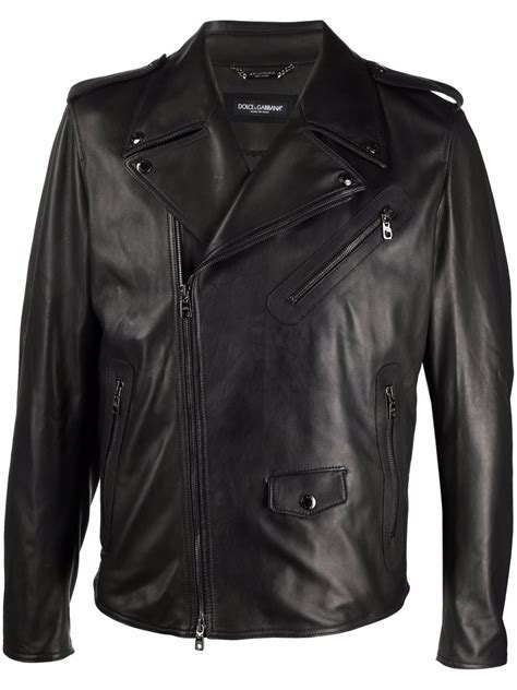 dolce gabbana leather jacket brick|Dolce & Gabbana jacket men's sale.